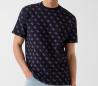 M6GP34K3200 CN SS JACQUARD 4G KNIT TOP Blu