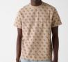 M6GP34K3200 CN SS JACQUARD 4G KNIT TOP Beige