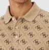 M6GP04K3073 SS ALL OVER 4G JACQUARD POLO Beige