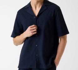 M6GP10K3079 SS KNITTED BOWLING KNIT TOP Blu