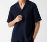 M6GP10K3079 SS KNITTED BOWLING KNIT TOP Blu