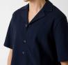 M6GP10K3079 SS KNITTED BOWLING KNIT TOP Blu