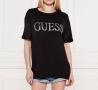 E5GI07K68D2 GUESS LOGO LONG SS TEE Nero