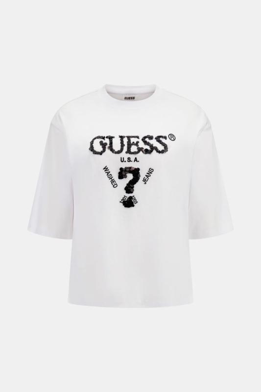 AURELIE BOXY TEE Bianco