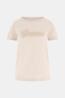 W6GI08K3023 SS CN 3D SCRIPT TEE Beige