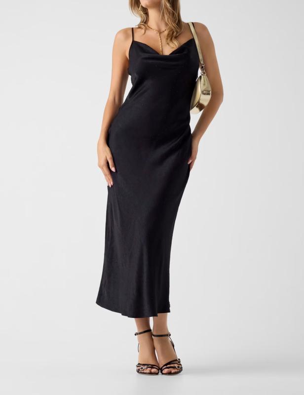 W6RK50WJ732 NEW AKILINA RHINESTONES DRESS Nero 