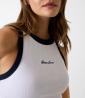 W6GPZ8KF641 RINGER TANK TOP Bianco