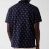M6GP04K3073 SS ALL OVER 4G JACQUARD POLO Blu