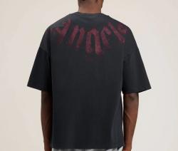 BIG NECK LOGO LOOSE TEE Nero 