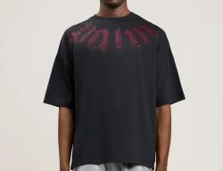 BIG NECK LOGO LOOSE TEE Nero 