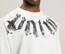 BIG NECK LOGO LOOSE TEE Bianco