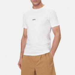 50517970 T-SHIRT RN SLIM FIT Bianco