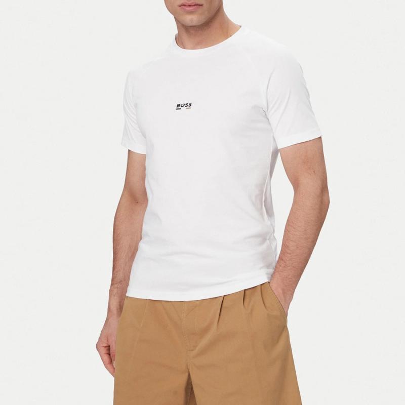 50517970 T-SHIRT RN SLIM FIT Bianco