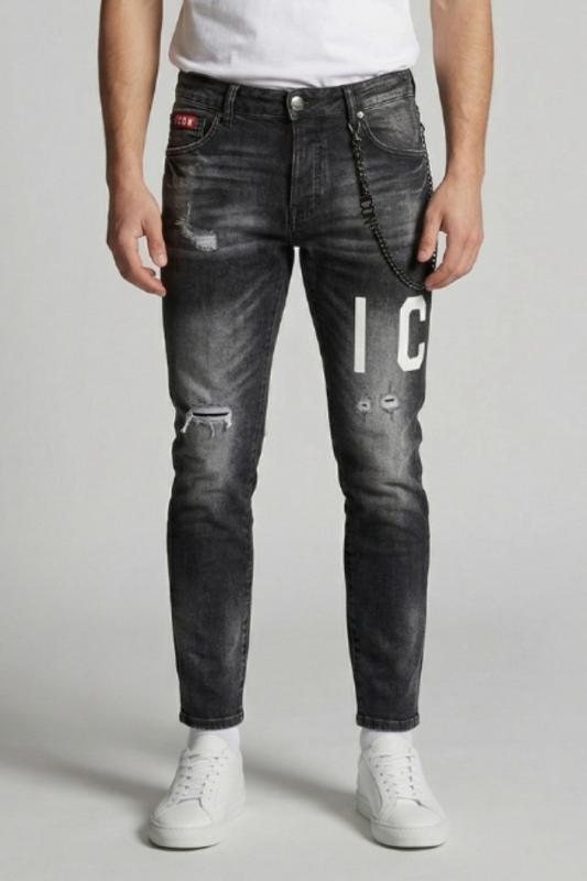 IUD023 DENIM LOGO Nero
