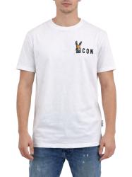 IUT027 TSHIRT STAMPA PUPAZZO Bianco