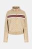 V6GQ06K2957 4G JACQUARD FULL ZIP Beige Bordeaux
