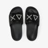 X36211 SLIPPERS STRASS LOGO Nero