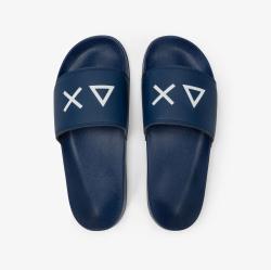 X36110 SLIPPERS LOGO Bu scuro