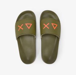 X36110 SLIPPERS LOGO Verde militare