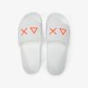 X36110 SLIPPERS LOGO Bianco