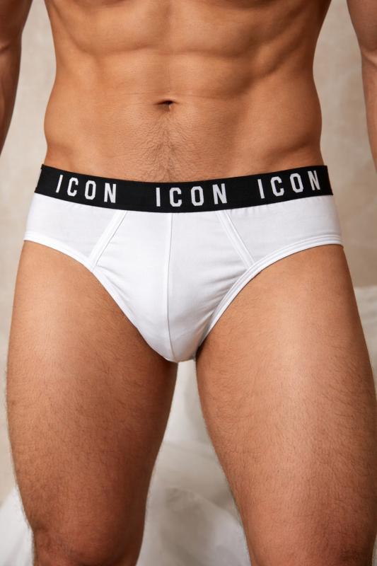 IUM04 SLIP3-PACK  EL.JER. BIEL  Bianco 