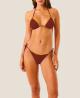 126WBWBK5631 TRIANGOLO COLOR CROCHE Marrone