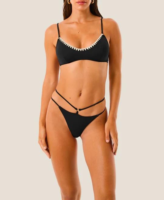 126WBWBK5635 TOP COLOR CROCHE Nero 