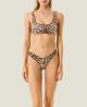 126WBWBK5893 BIKINI TOP LEO TOUCH Beige