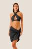 126WCUGO5709 GONNA MINI COLOR LUREX  Nero