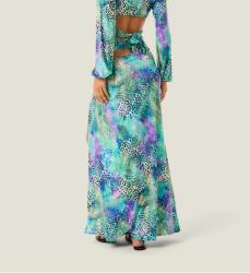 126WRWGO5874 GONNA LUNGA PACH ANIMALIER Multicolore
