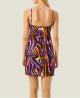 126WCUAC5889 ABITO CORTO HYPNOTIC ZEBRA Multicolore