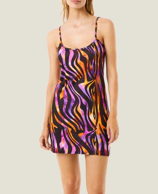 126WCUAC5889 ABITO CORTO HYPNOTIC ZEBRA Multicolore