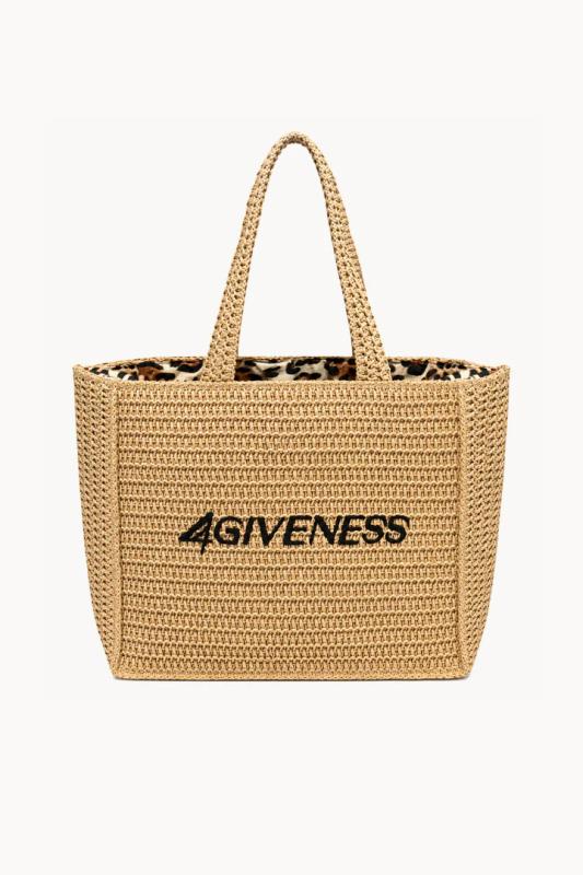 126WACBO6207 BAG BIG CARTAPAGLIA AFRICAN Beige