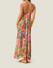 126WCUAL5829 ABITO LUNGO POP FOULARD Multicolore
