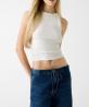 W6RP23KA0H GJ PATCH HALTER TANK  Bianco Panna