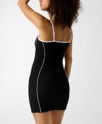 W6GKY1KF641 GJ EMBRO RINGER MINI DRESS Nero 