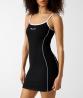 W6GKY1KF641 GJ EMBRO RINGER MINI DRESS Nero 