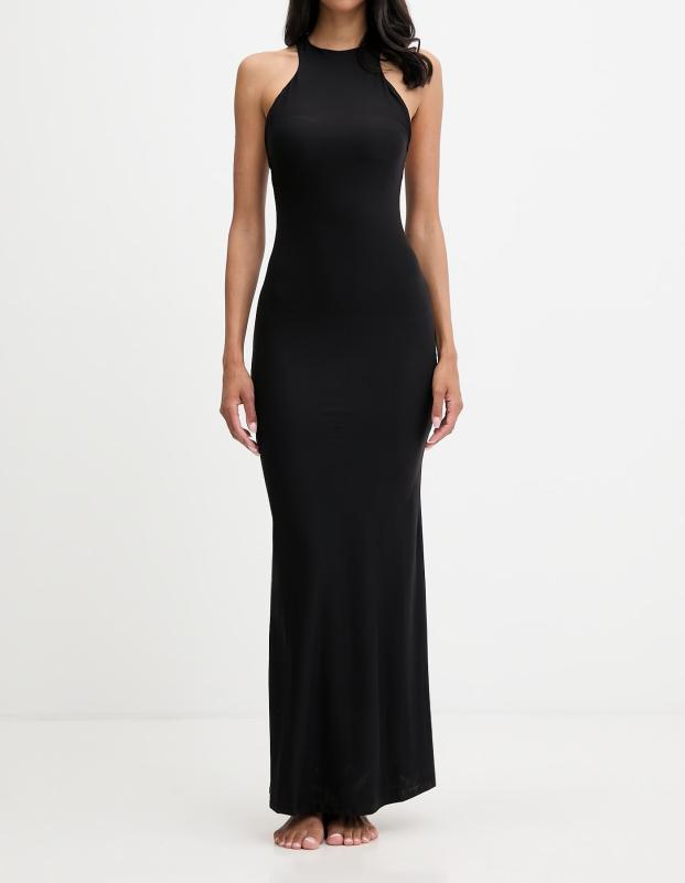 EVELINE NEW HALTER NECK LONG Nero 