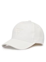 TRAINGLE LOGO EMBOSSED CAP Bianco