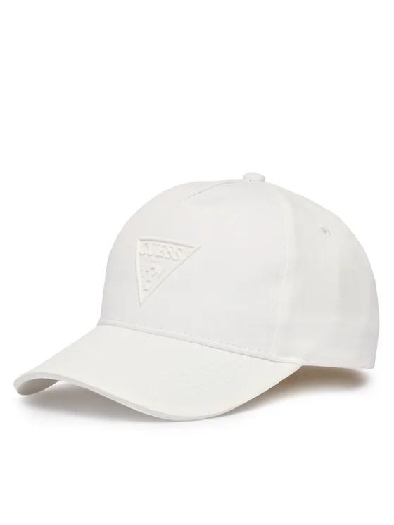 TRAINGLE LOGO EMBOSSED CAP Bianco