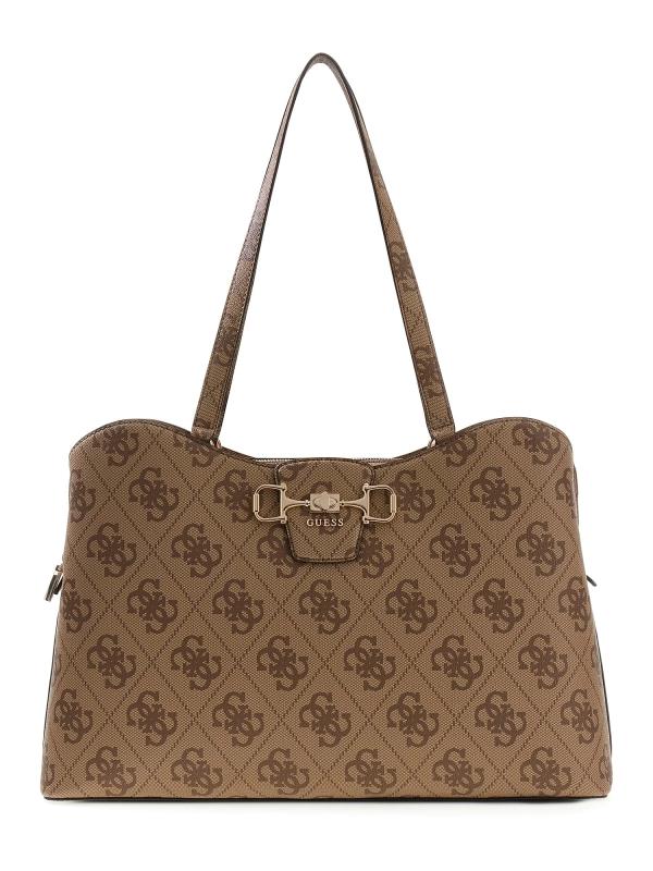 JANIE LOGO TOTE Beige
