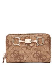 JANIE LOGO SLG MED ZIP ARND Beige