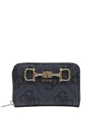 JANIE LOGO SLG MED ZIP ARND Nero