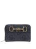 JANIE LOGO SLG MED ZIP ARND Nero