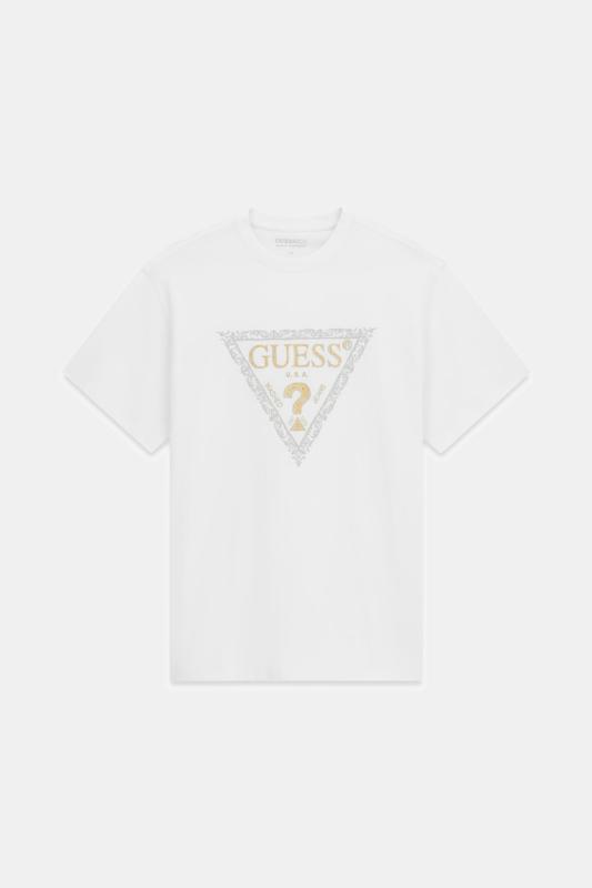 M6RI15I3Z14 SS CN GOLDEN TRIANGLE TEE Bianco