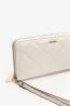 LIBBY SLG LARGE ZIP AROUND Bianco Panna