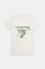 W6RI35J1314 SS CN CAMELIA TRIANGLE TEE Bianco