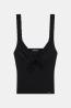 W6GPB1KF641 GJ FASHION RIB LACE TOP Nero 