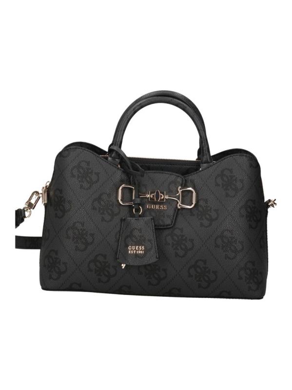 JANIE LOGO SATCHEL Nero 