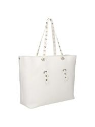 80RA4BU1 ITEM 5 MINI EYELETS-STYLE 1 BAGS GRAINY Bianco